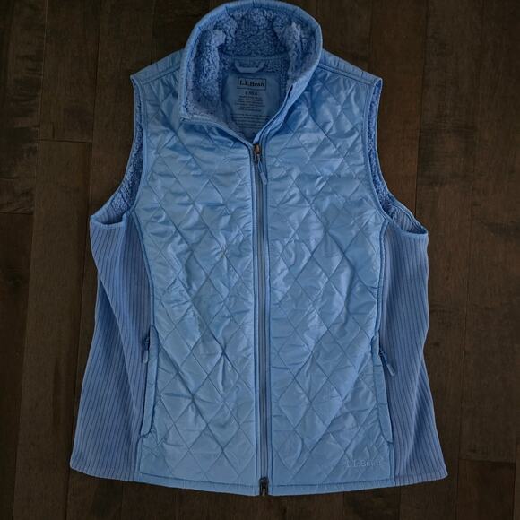 L.L. Bean Jackets & Blazers - LL Bean Mountain Classic Puffer Vest Womens Large L Blue Quilted Lightweight